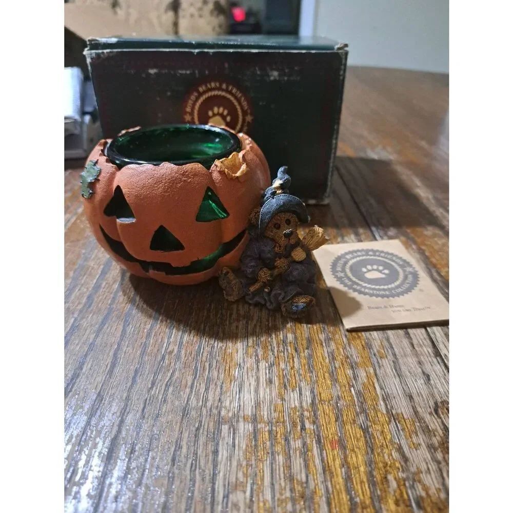Vintage 1996 Boyds Bears Emma the Witchy Bear Pumpkin Magic #2770 Halloween